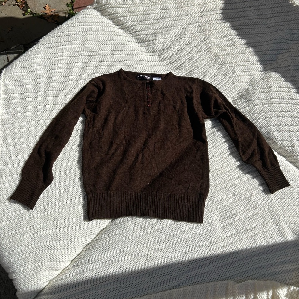 Brown sweater with buttons, Size M